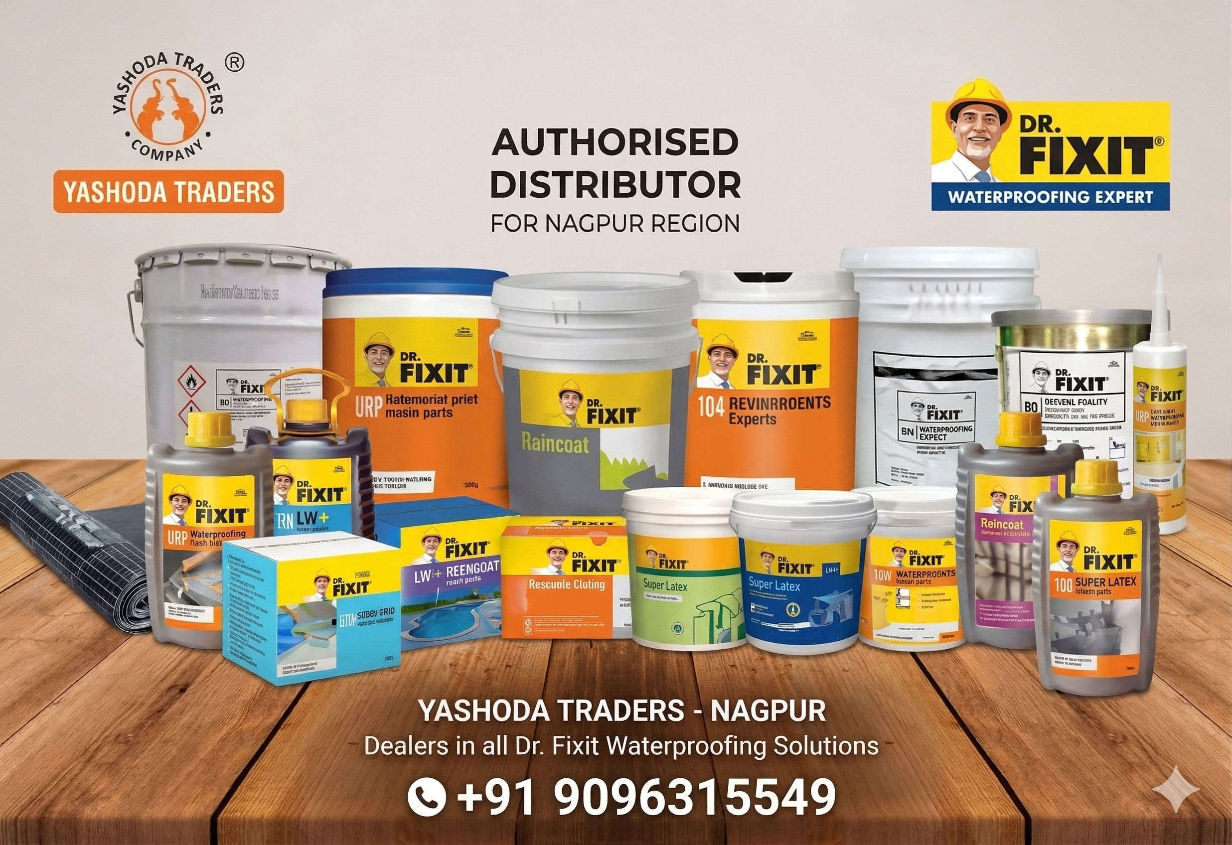 Dr. Fixit Construction Chemicals Dealer Nagpur - Waterproofing solutions and sealants